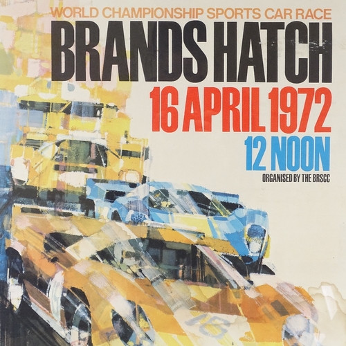 1006 - Dexter Brown, original poster, BOAC 1000 World Championship Sports Car Race Brands Hatch 16 April 19... 