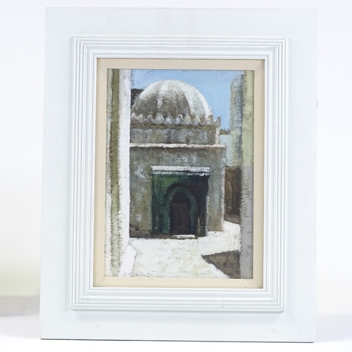 1017 - Clive McCartney (born 1960), oil on board, afternoon stillness Tangiers, signed, 11