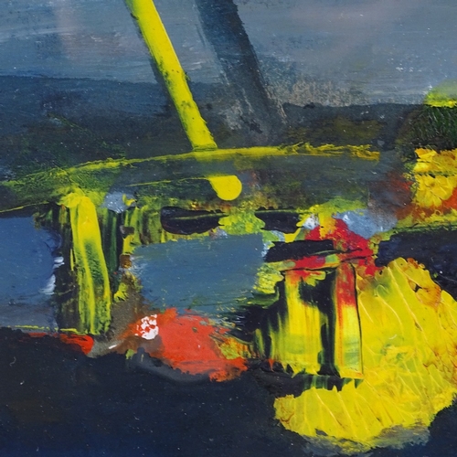 1069 - Denis Bowen (1921 - 2006), oil on paper, abstract, signed and dated 1991, 7