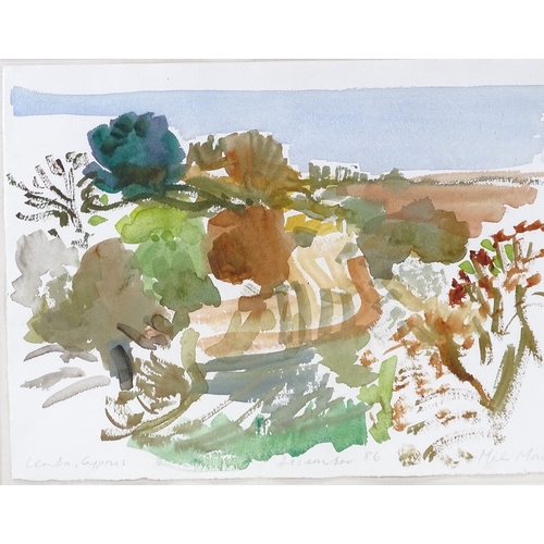 1071 - Mali Morris (born 1945), watercolour, Lemba Cyprus 1986, 11