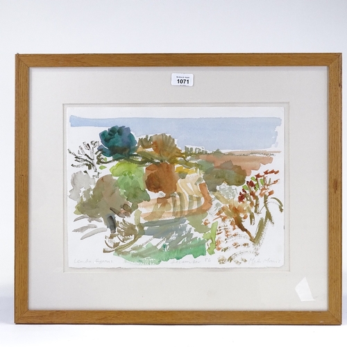 1071 - Mali Morris (born 1945), watercolour, Lemba Cyprus 1986, 11