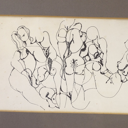 1079 - Avinash Chandra (1931 - 1991), print, erotic abstract, signed and dated '63 in the plate, 7