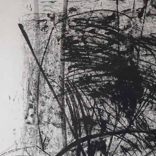 1081 - Ulrico Schettini (born 1932), mixed media on paper, abstract, signed and dated 1958, 39