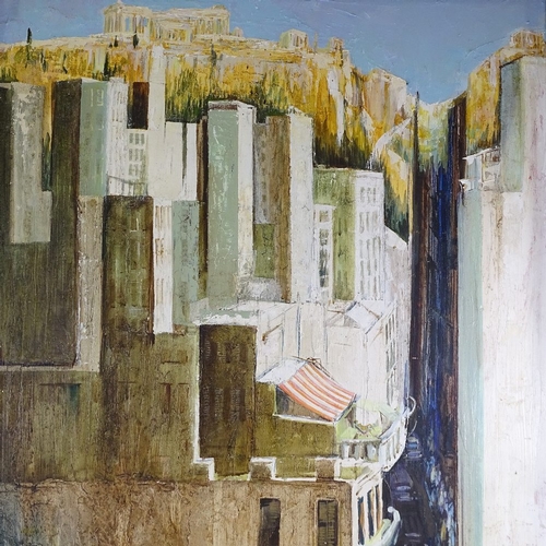 1088 - Peter Harris (1923 - 2009), oil on board, Athens, signed and dated '84, 48