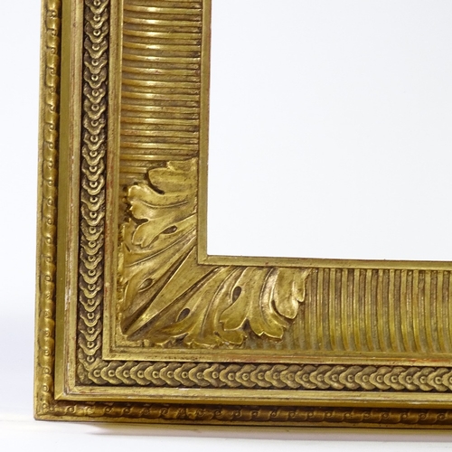 1089 - A gilt-gesso frame, rebate size 31.5