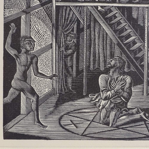 1124 - Eric Ravilious, wood engraving Doctor Faustus, 1929 edition, image 7