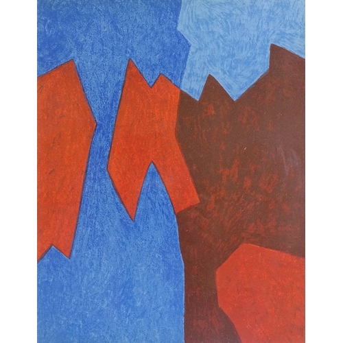 1128 - Serge Poliakoff, lithograph, abstract 1968 for XXe Siecle, image 12.5