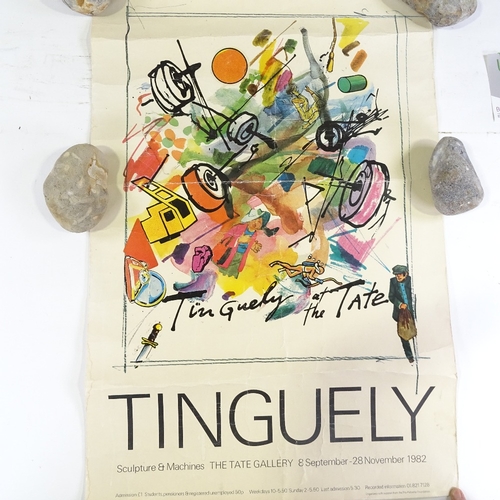 1134 - Tinguely, 1982 Exhibition poster print at The Tate Gallery, sheet size 29