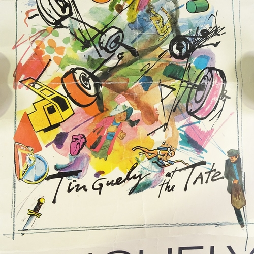 1134 - Tinguely, 1982 Exhibition poster print at The Tate Gallery, sheet size 29