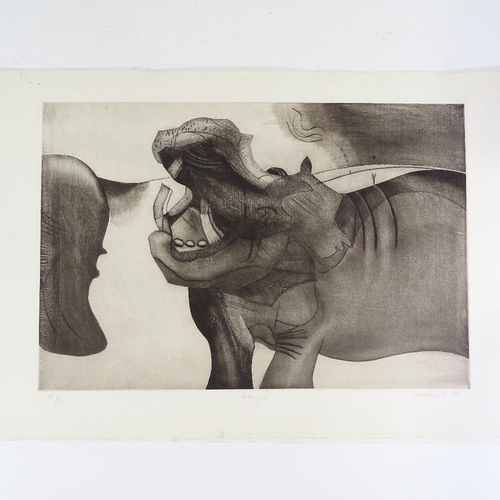 1139 - Roland Jarvis, 3 etchings, surrealist compositions