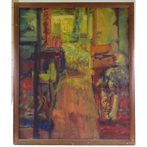 1152 - Ed McGarry, oil on canvas, Out There, 1992, inscribed verso, 40