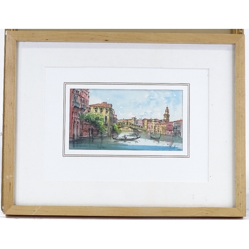 1290 - 3 various 19th and 20th century watercolours, framed (3)