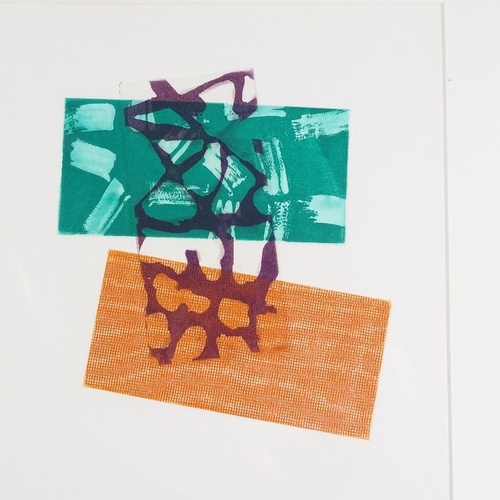 1307 - Stephen Buckley, 2 colour etchings, 1977, signed in pencil, plate size 8