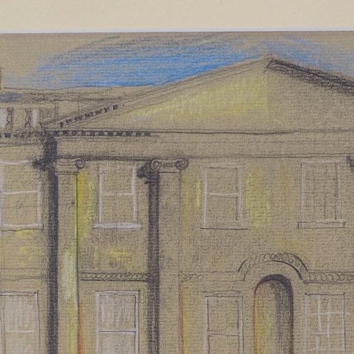 1309 - Michael Renton, pencil/crayon, Lansdown Crescent Bath, 1988, signed, 9