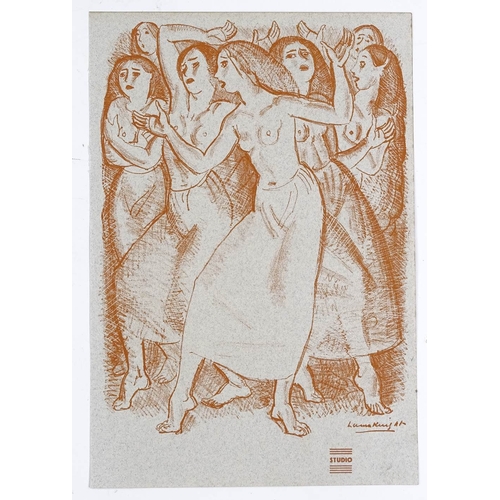 1313 - Dame Laura Knight, lithograph, The Foolish Virgins, published by The Studio London 1933, sheet size ... 