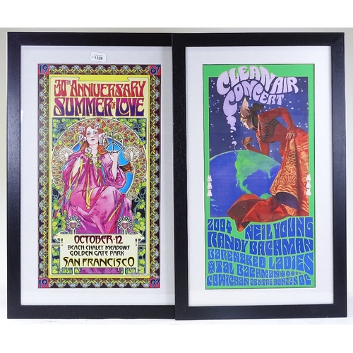 1329 - Poster print, 30th Anniversary Summer of Love, San Francisco 1997, 23