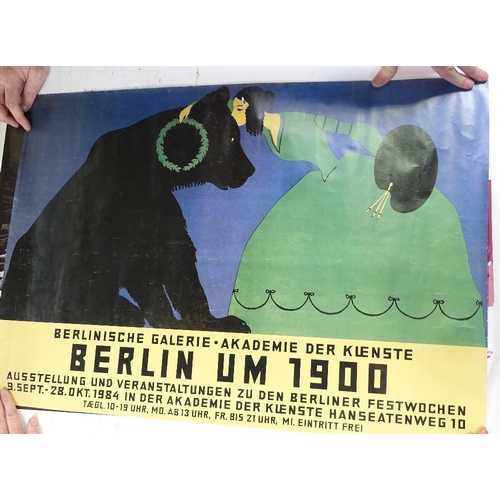 1330 - A group of Berlin exhibition posters, late 1980s