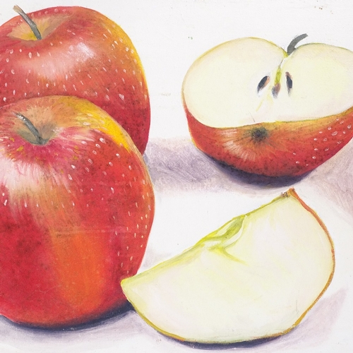 1356 - Clive Fredriksson, pair of oils on canvas, still lives fruit, 15