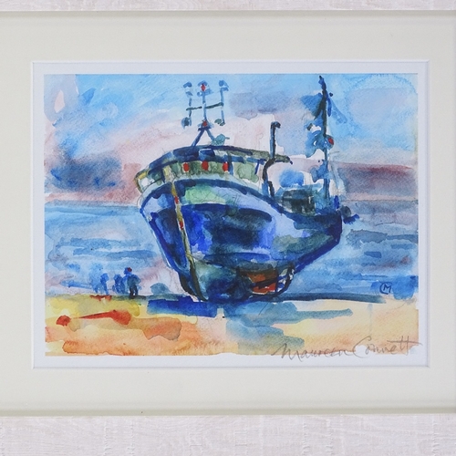 1369 - Maureen Connett, watercolour, Hastings fishing boat, 8