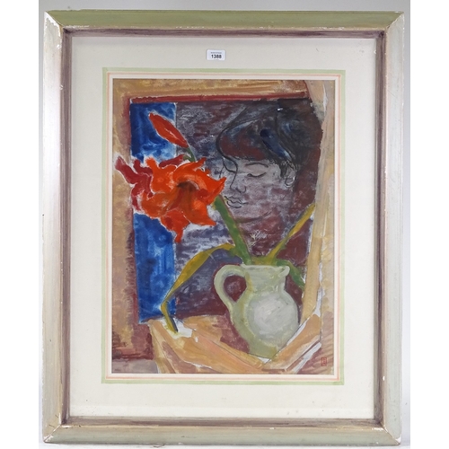 1388 - Jupp Dernbach-Mayen (1908 - 1990), watercolour, abstract, signed, 18