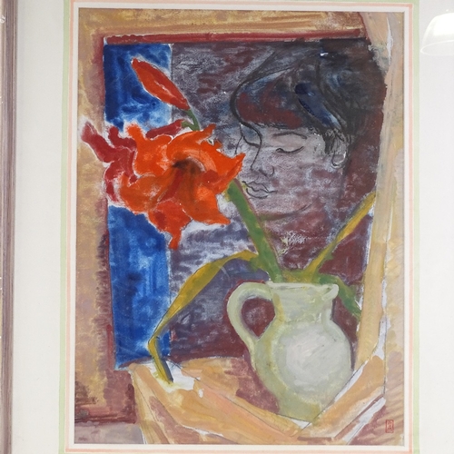 1388 - Jupp Dernbach-Mayen (1908 - 1990), watercolour, abstract, signed, 18