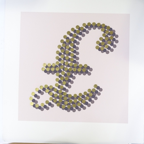 1179 - Justine Smith, hand-gilded screen print, currency - Sterling, from an edition of 80, 2006, image 28