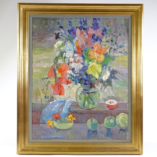 1198 - Oovgalevskaya, oil on canvas, still life study, 1960, 25