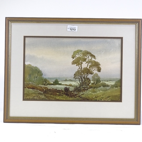 1213 - 5 various watercolours, including works by A E Foreman, framed (5)