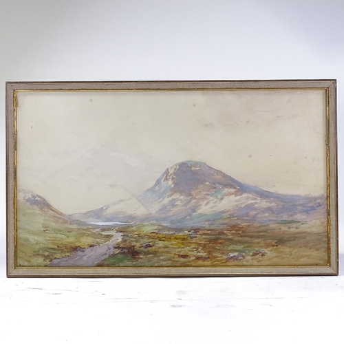 1247 - Edwin Burleigh Younger, oil on board, Devon landscape, signed, 8.5