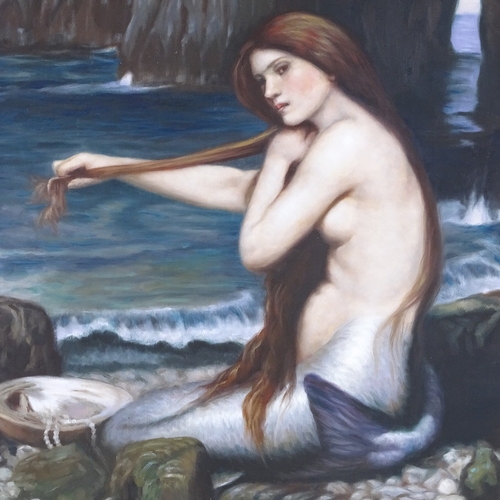 1267 - Modern oil on canvas, Classical bather, 24