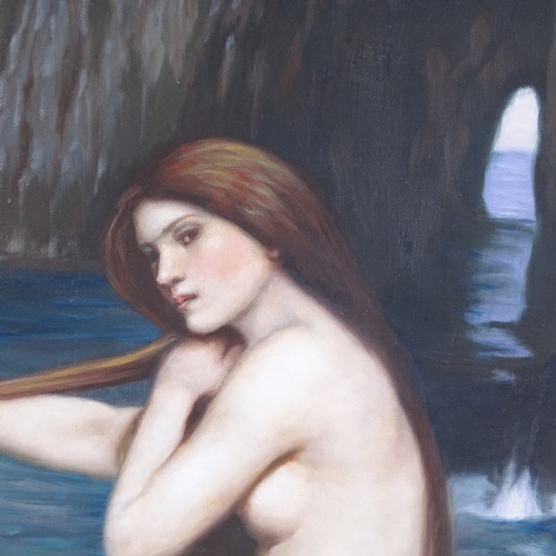 1267 - Modern oil on canvas, Classical bather, 24