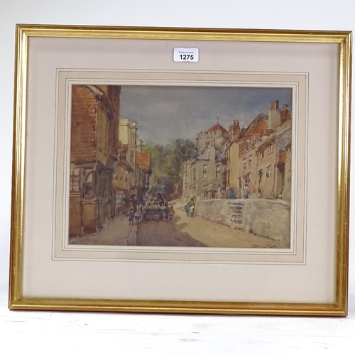 1275 - Francis Tighe, watercolour, All Saints Street Hastings, 1938, signed, 10