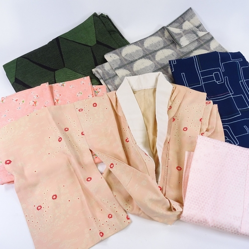 148 - A group of modern Japanese kimono, unused and in original wrapping