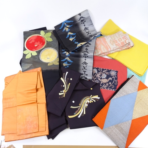 151 - A collection of modern Japanese kimono obi, unused and in original wrapping