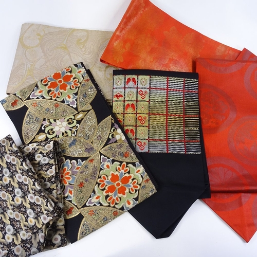 152 - A collection of modern Japanese kimono obi, unused and in original wrapping