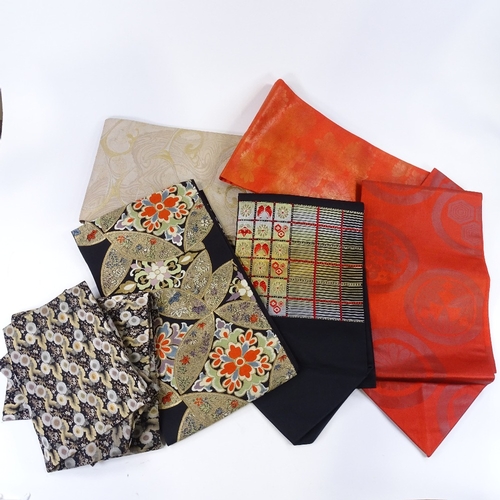 152 - A collection of modern Japanese kimono obi, unused and in original wrapping