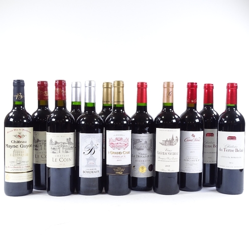 159 - 12 Bottles of Claret - a mixed group of Bordeaux wine regions from 2015/16 vintage