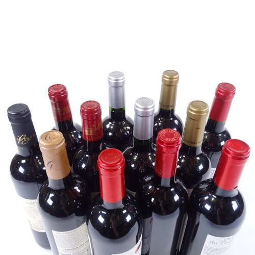 159 - 12 Bottles of Claret - a mixed group of Bordeaux wine regions from 2015/16 vintage