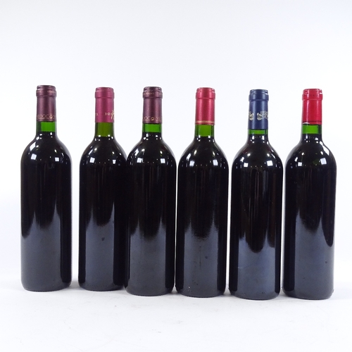 161 - 6 bottles of Claret - a mixed group of Bordeaux wine from 1999 to 2002 vintage (6)