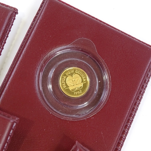 57 - 4 Papua New Guinea 10 kina proof gold coins