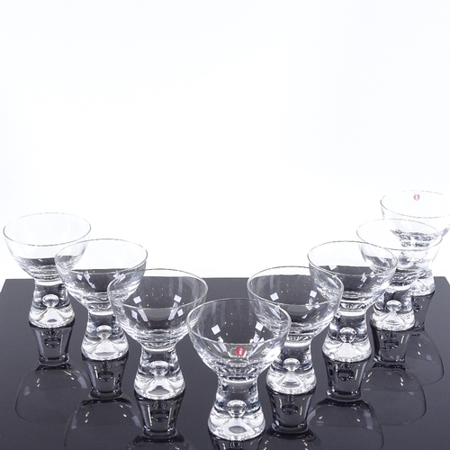 230 - Iittala Finland, a set of 8 Tapio glasses, designed by Tapio Wirkkala, height 8.5cm, diameter 7cm, p... 