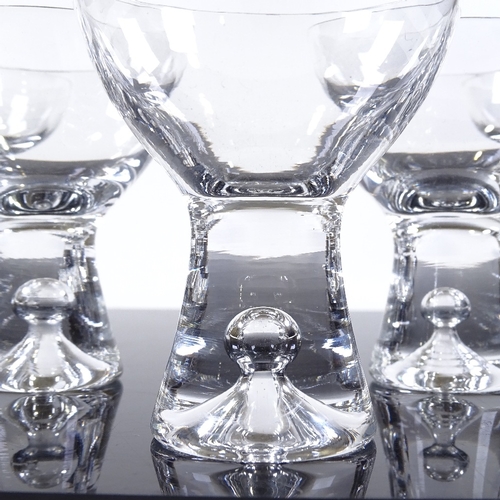 230 - Iittala Finland, a set of 8 Tapio glasses, designed by Tapio Wirkkala, height 8.5cm, diameter 7cm, p... 