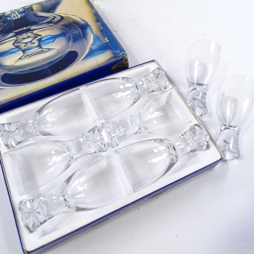 231 - Iittala Finland, a set of 8 Tapio glasses, designed by Tapio Wirkkala, height 13cm, diameter 6.5cm, ... 