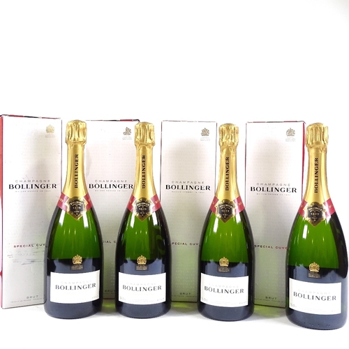 247 - 4 bottles of Champagne Bollinger Special Cuvee, all boxed