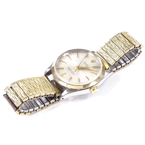 402 - ROLEX - a stainless steel Oyster Perpetual automatic wristwatch, circa 1963, ref. 1002, silvered dia... 