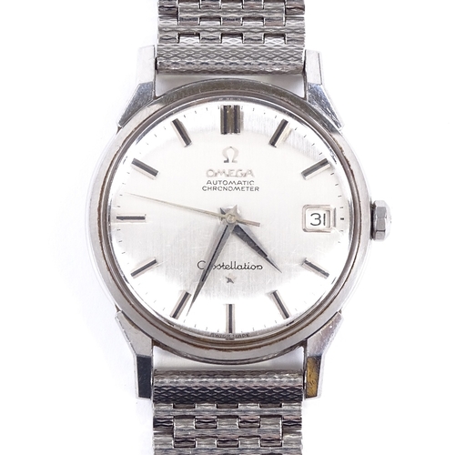 406 - OMEGA - a stainless steel Constellation automatic chronometer wristwatch, circa 1960s, ref. 14902 SC... 