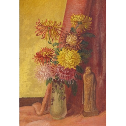 1235 - French School, circa 1930s, oil on canvas still life, indistinctly signed, 21.5