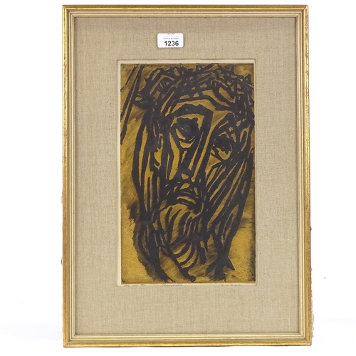 1236 - Rudolf Van Rossem (Dutch 1924 - 2007), hand coloured etching, Ecce Homo, signed and dated 1962, no. ... 