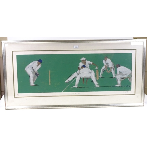 1263 - Ruskin Spear, print, a thin edge (cricket scene), signed in pencil, no. 80/175, image 12