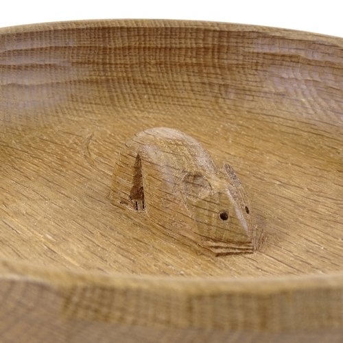 208 - Robert Mouseman Thompson, oak fruit bowl, diameter 24cm